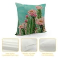 thumbnail image 4 of Fenyluxe Oil Painting Cactus Flowers Throw Pillow Covers Tropical Succulents Plants Prickly Pear Decorative Pillow Cases Cushion Cover Home Sofa Decor Summer Style 24x24in, 4 of 5