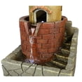 thumbnail image 5 of Outdoor Water Fountain With LED Lights, Windmill House with Stony Wall Tabletop Water Fountain for Decor, European Style Indoor Relaxation Fountain Waterfall for Patios and Gardens, 5 of 6