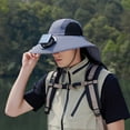 thumbnail image 2 of Kids Sun Bucket Hat - UPF 50+ Adjustable Summer Hat Outdoor Solar Fan Hat For Men And Women UPF50+ Sun Fisherman Hat With Wide Brim And Sunshade Outdoor Fisherman Hat, 2 of 5