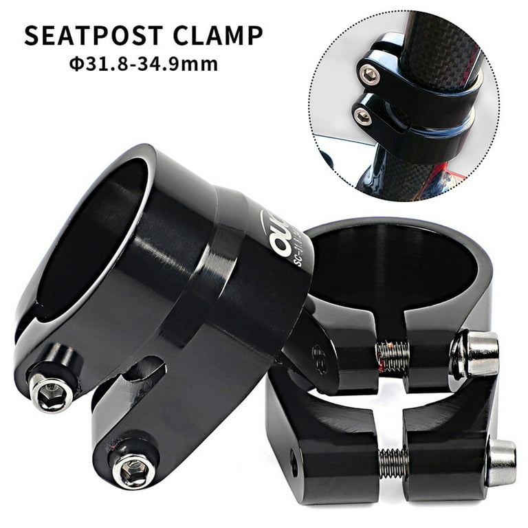 Bike Bicycle Seatpost Clamp 31.6mm 34.9mm Double Layer Aluminum