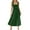 Green, variant on Annhoo Trendy Tank Dresses for Women Square Neck Sleeveless Bow Tie Backless Elastic Flowy Elegant Maxi Sundress