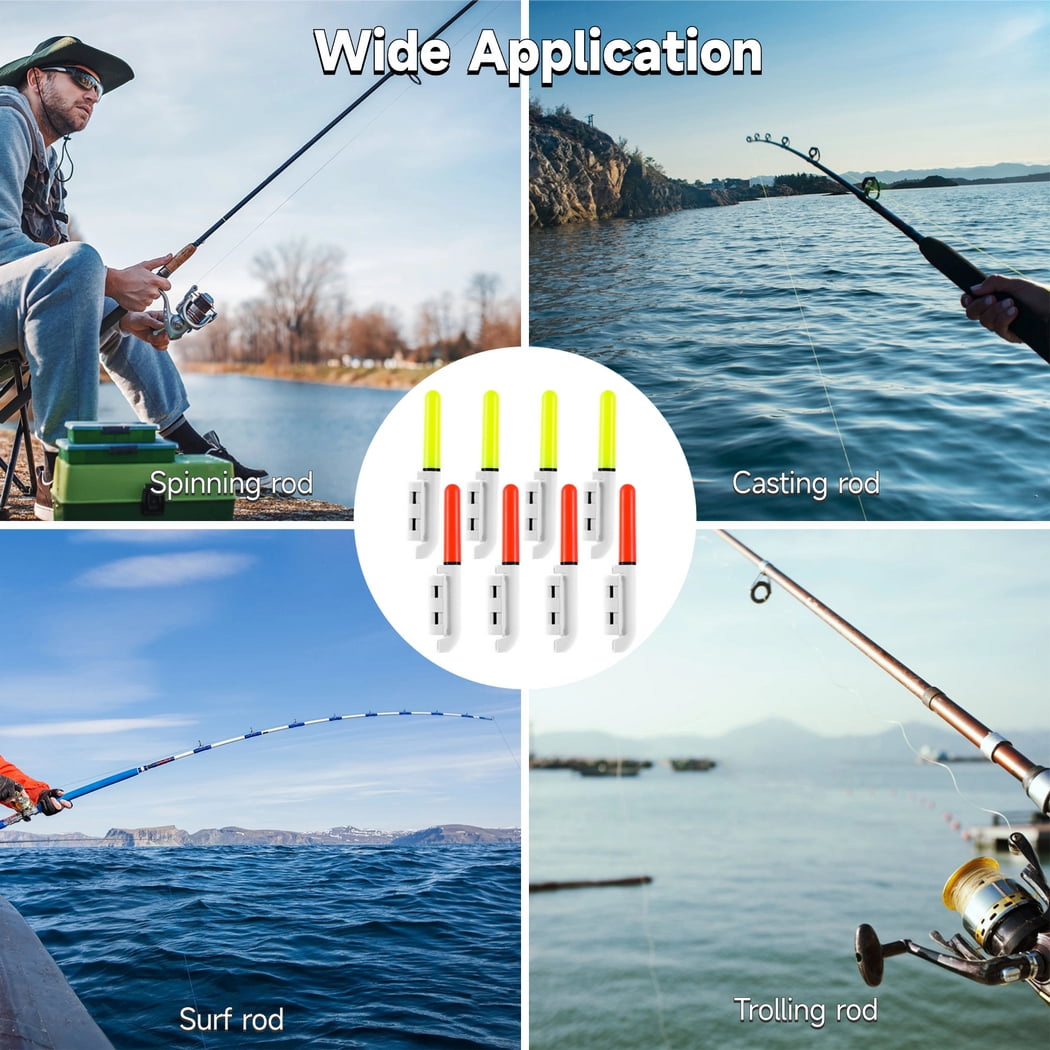 LED Luminous Rod Tip Glow Lamps, Waterproof Fishing Pole Lights,