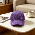 thumbnail image 3 of Women's Floral Bird Print Baseball Cap - Lightweight Adjustable Outdoor Sun Hat, Breathable Summer Garden Cap, 3 of 8