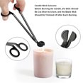 3PCS Candle Wick Trimmer Scissors Extinguisher Hooks Candle Accessories