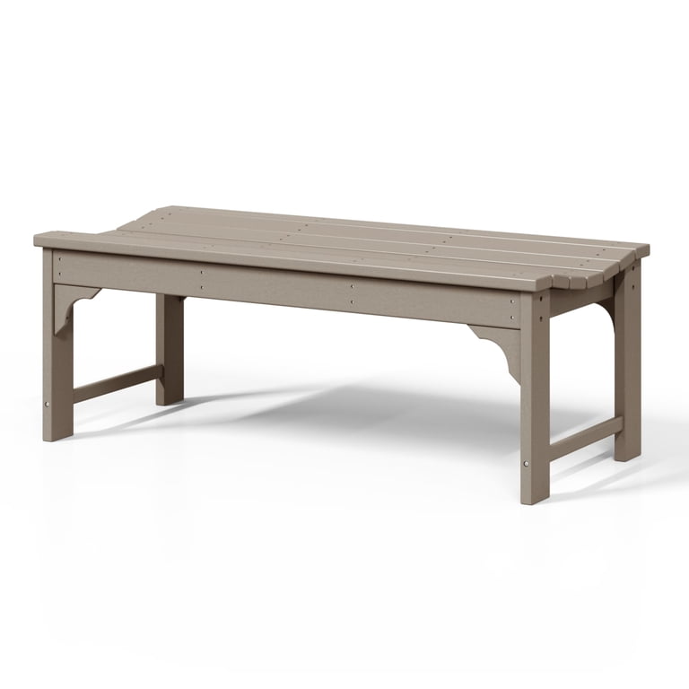 WestinTrends Malibu 46" Backless Outdoor Garden Bench photo 7
