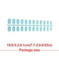 thumbnail image 2 of 1 Set Glue on Nails Medium Length Files Stick Wraps of Multiple Colors. Full Cover Wraps Art Decals Artificial Beauty Tool Manicure Kit Decorations 14, 2 of 6