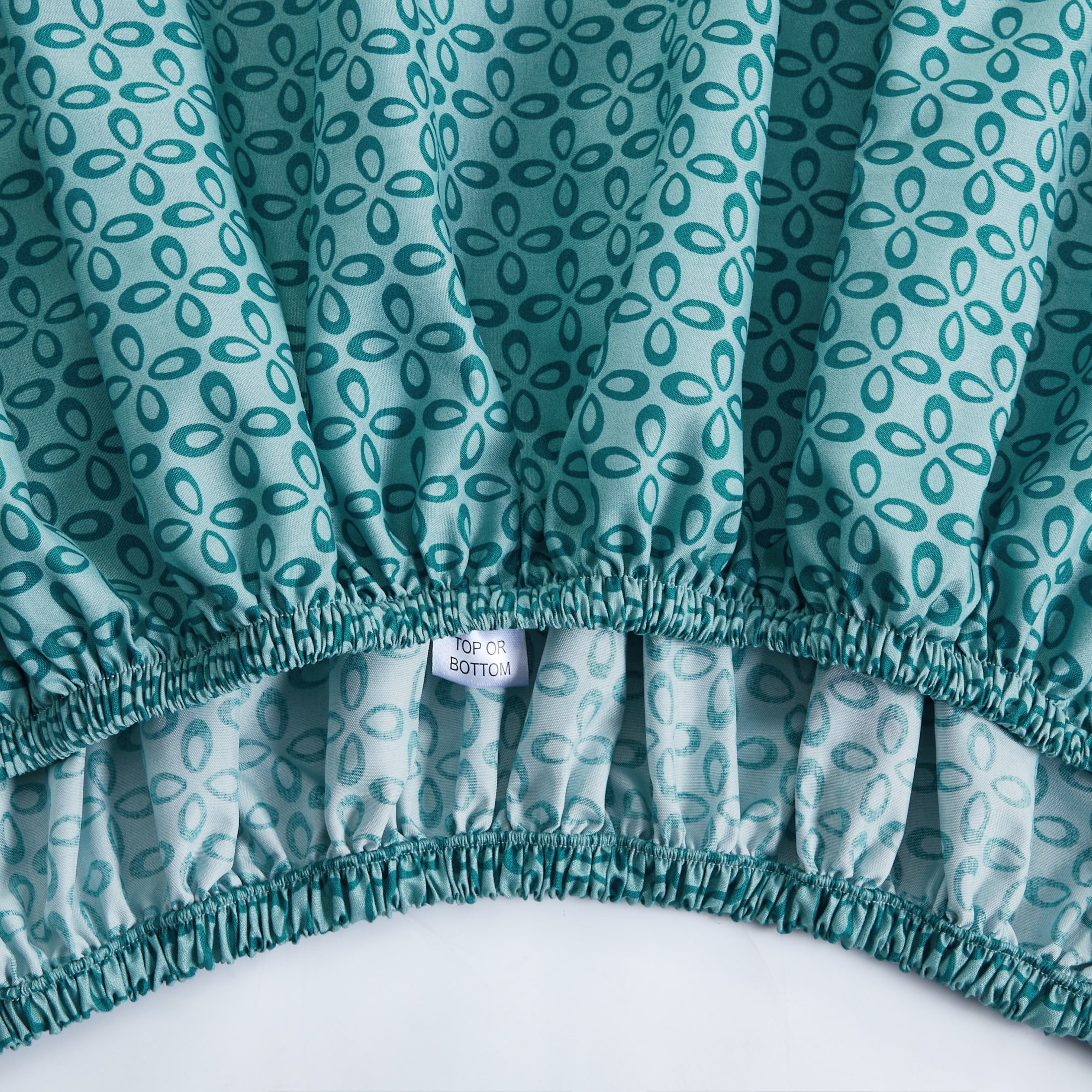 Mainstays Super Soft Brushed Microfiber Bed Sheet Set, Teal Medallion, Twin-XL, 3 Piece