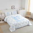 thumbnail image 3 of Erosebridal Kawaii Bowknot Bedding Twin Comforter Set,Initial Letter Down Comforter,Monogrammed Decor,Reversible,Lightweight,2-Piece, 3 of 7