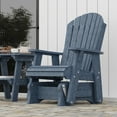 thumbnail image 3 of Wildridge Heritage Single Glider, Patriot Blue, Outdoor Weather Resistant Poly Patio Furniture, 3 of 4