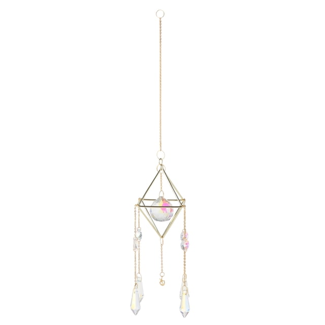 Atrapasoles de cristal colgantes prismas Fengshui ornamento atrapasol espejo retrovisor coche encanto hogar ventana jardín decoración al aire libre Sunnimix Colgantes Colgantes