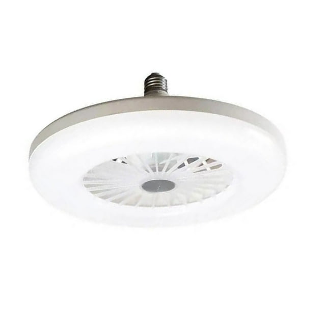 Ohufall Modern Low Profile LED Ceiling Fan With Light Dimmable E27 Small Cooling Fan For Bedroom Bathroom Indoor