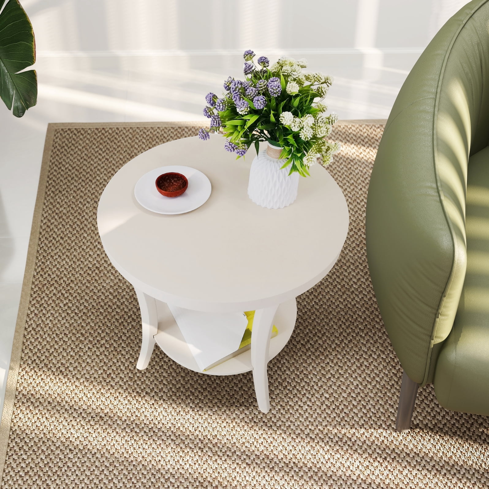 Roundhill Furniture Perth Contemporary Wood End Table