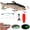 446, variant on Robotic Swimming Fishing Lure, 5.15" Electric Multi-Joint Bait with Propeller, LED Light, USB Charger, Floating Bait for Bass, Trout, Pike, Salmon