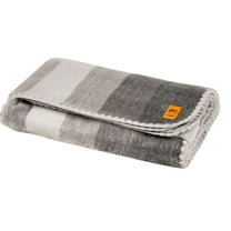 Alpaca Wool Blanket - Queen Size Bed Blanket - Alpaca Throw Blankets - Best Gift & Warm Blanket Throw, Lightweight, Couch or Camp- Outdoor Blanket - 64 x 45 Inches (Gray)