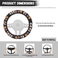 thumbnail image 5 of Uorisanigo Skull Steering Wheel Cover for Women Fashion Car Steering Wheel Protector 15 Inches Flannel Car Steering Wheel Cover for Winter Thicken Car Accessories for SUV Vehicle Sedan, 5 of 8