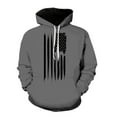 thumbnail image 1 of toraway Sweatshirts pour Hommes Col Rond Coton Automne/hiver Chandail à Capuche Imprimé 3D Décontracté Chandail m, 1 of 2