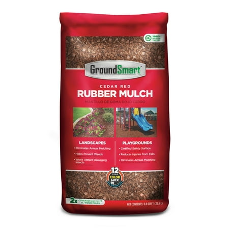 UPC 852226001701 product image for GroundSmart Rubber Mulch, Cedar Red, 0.8 cu ft | upcitemdb.com