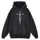 thumbnail image 2 of Sudadera con capucha retro desgastada con letras de fe y cruz para hombre, ropa de abrigo, sudadera holgada 100 % algodón para otoño, sudadera estilo hip hop, 2 of 4