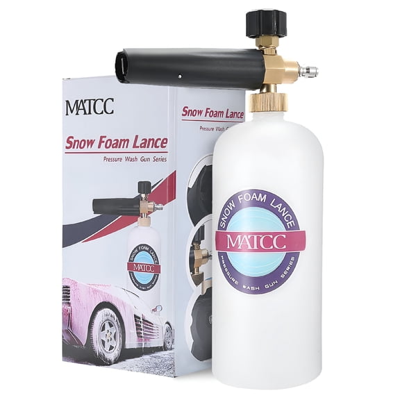 ZEPARO Adjustable Car Foam Cannon I Fit 1/4" Quick Connector Wash Gun for Pressure Washer Jet Car Cleaning