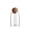 75025, variant on 550ML/18Oz Glass Storage Container with Ball Cork, Cute Decorative Organizer Bottle Canister Jar with Air Tight Wood Lid for Food, Coffee, Candy, Bathroom Apothecary Cotton Swab Qtip Holder
