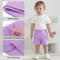 thumbnail image 5 of Resinta 4 Packs Unisex Baby Toddler Cotton Shorts Baby Pull-on Shorts with Drawstring Soft Summer Clothes for Daily Wear, 5 of 10