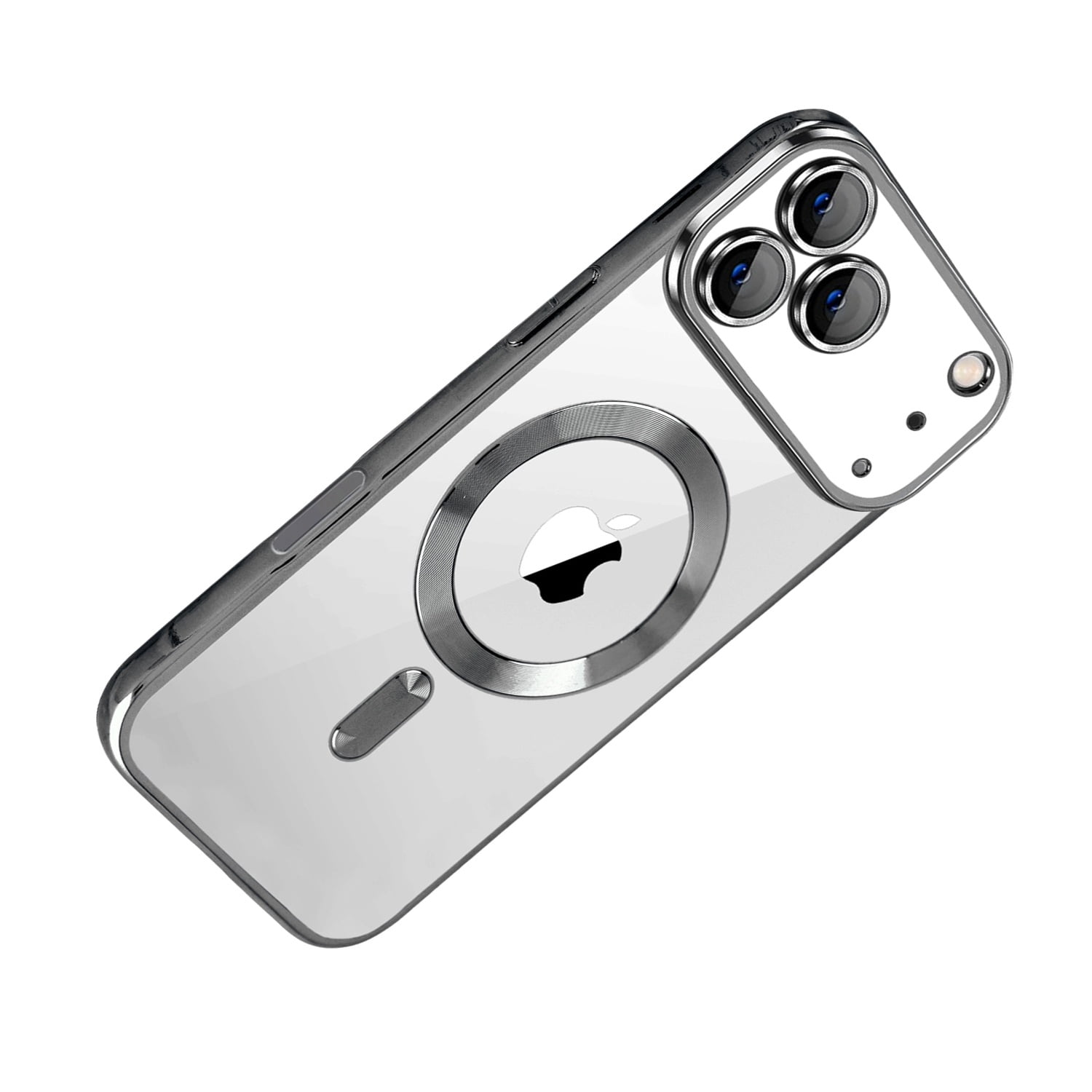 Shiny Wireless Charging Clear Case for iPhone 17 Pro Max
