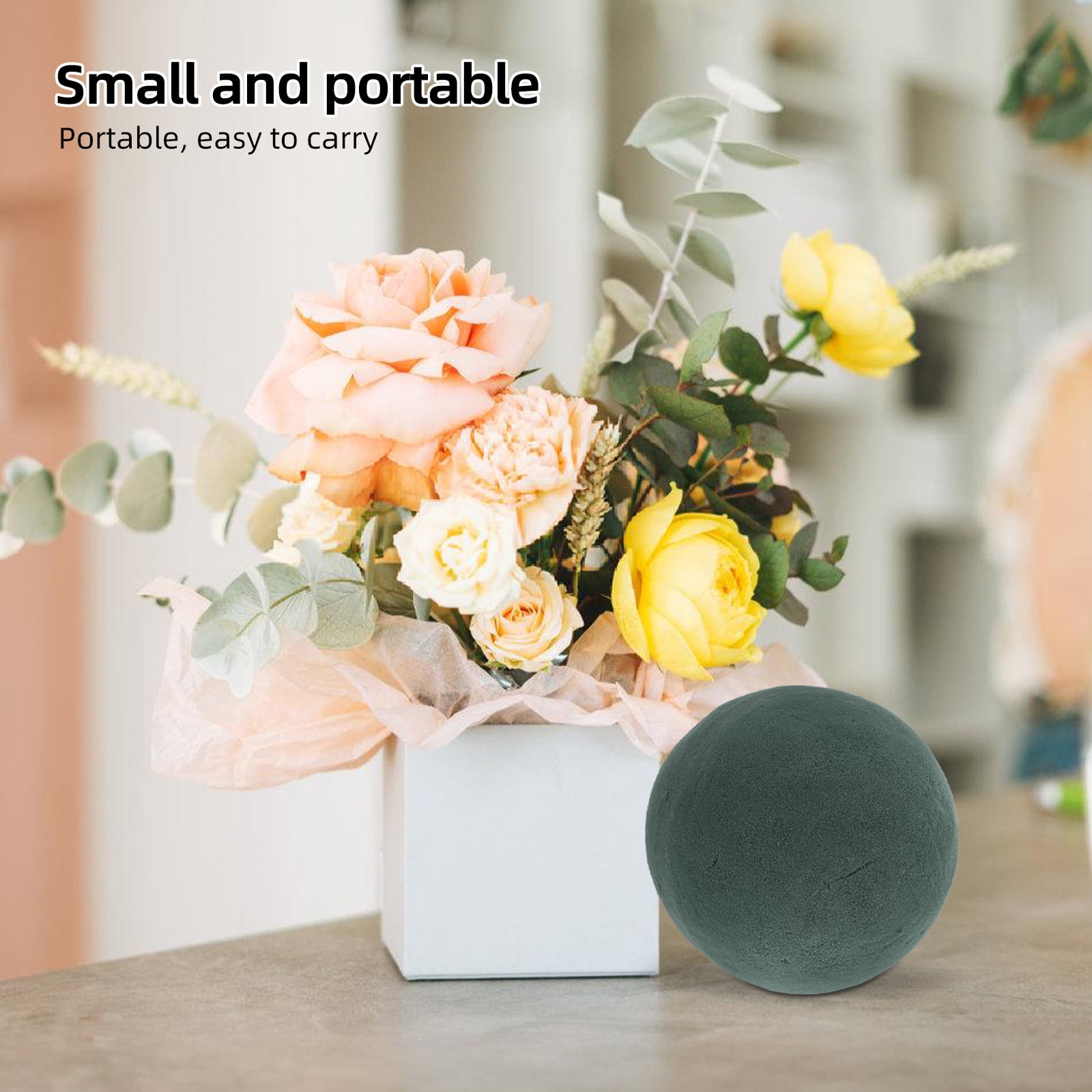 Hytrove 8PCS Foam Balls Olive Green Floral Foam Blocks for Special Occasions DIY Enthusiasts Home Decor