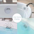 thumbnail image 5 of Bathtub Drain Stopper with Suction Cup for Deep Water Bathtubs, Deep Drain Cover Adds Bathtub Water for a Warmer, Comfortable Shower (Transparent Blue, 5 of 5