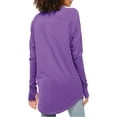 thumbnail image 5 of Womens Long Sleeve Tops Crew Neck T Shirts for Women Tunic Tops with Thumb Holes Fall Outfits for Women 2025 Purple 3XL, 5 of 5