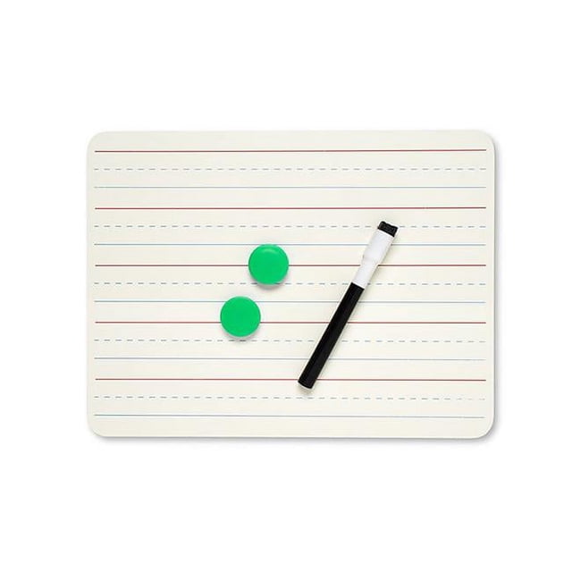 Plain & Lined Dry Erase Board Magnetic 2 Sided