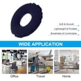 thumbnail image 7 of 1 Pack Flocking Inflatable Air Cushion,Round Waffle Cushion,Anti-Decubitus Seat Cushion with Pump,Breathable Chair Pad,Portable Backrest,Butt Cushion,for Daily Use Dark Blue, 7 of 7