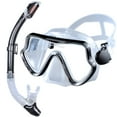 thumbnail image 1 of Scuba Diving Mask Snorkel Set For Adults Tempered Glass Professional Panoramic Snorkeling Gear Swimming Training Snorkel Kit, 1 of 5