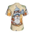 thumbnail image 3 of Uemuo Hello Summer Cute Gnome Printed Women's Classic V-Neck T-Shirt - Soft, Breathable, Moisture-Wicking, Perfect for Casual, Office, Travel, and Everyday Wear-XX-Large, 3 of 5