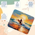 thumbnail image 3 of Surf Square Non-Slip Rubber Bottom Printed Desk Mat Mousepad for Office and Gaming - 8.3x9.8 Inch, 3 of 6