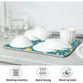 thumbnail image 7 of Bird Flower Grass Kitchen Dish Drying Mat, 16'' x 18'' Super Absorbent Dish Drying Mat for Kitchen, Sink, Dining Table, 7 of 7