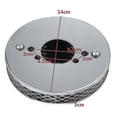 thumbnail image 3 of 2pcs Car Chrome Pancake High Air Flow Air Filter For All 1 Inch Su Hs4 Carburettors 14x3cm, 3 of 5