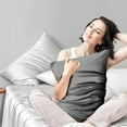 thumbnail image 2 of 19 Momme Mulberry Silk Pillow Cases for Hair and Skin Made in USA- White Silk Pillowcase-16A Grade Real Silk, Anti Acne Pillowcase, Zipper Closure, Anti Wrinkle, Anti Aging, 2 of 7