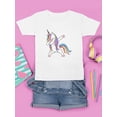 thumbnail image 3 of Colorful Dabbing Unicorn T-Shirt Juniors -Image by Shutterstock,  x-Large, 3 of 4