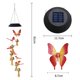 thumbnail image 4 of leyfeng Lámpara de carillón de viento solar Bola de partículas Mariposas pintadas Campanas Candelabro solar que cambia de color al aire libre, 4 of 8