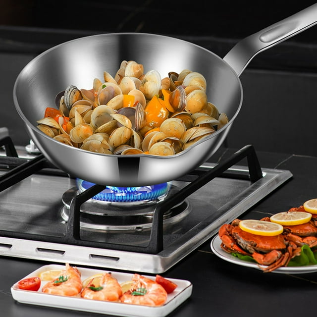 1x Egg Pan,Nonstick Skillet,Stainless Steel Small Frying Pan With Multi Layer Bottom For Butter Melting And Omelet Cooking,Compatible With Gas and Induction Stoves,Dishwasher/Oven Safe(C)