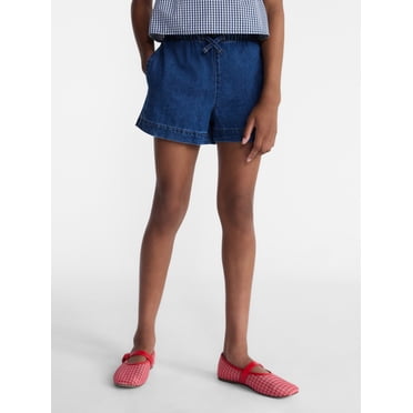 Weekend Academy Girls Pull-On Jean Shorts, Sizes 4-18