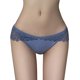 thumbnail image 1 of Gibobby Calzoncillos de encaje para mujer Las muestran las nalgas usan calzoncillos huecos de encaje de cintura sin costuras de seda de hielo a la(Azul,Talla única), 1 of 5