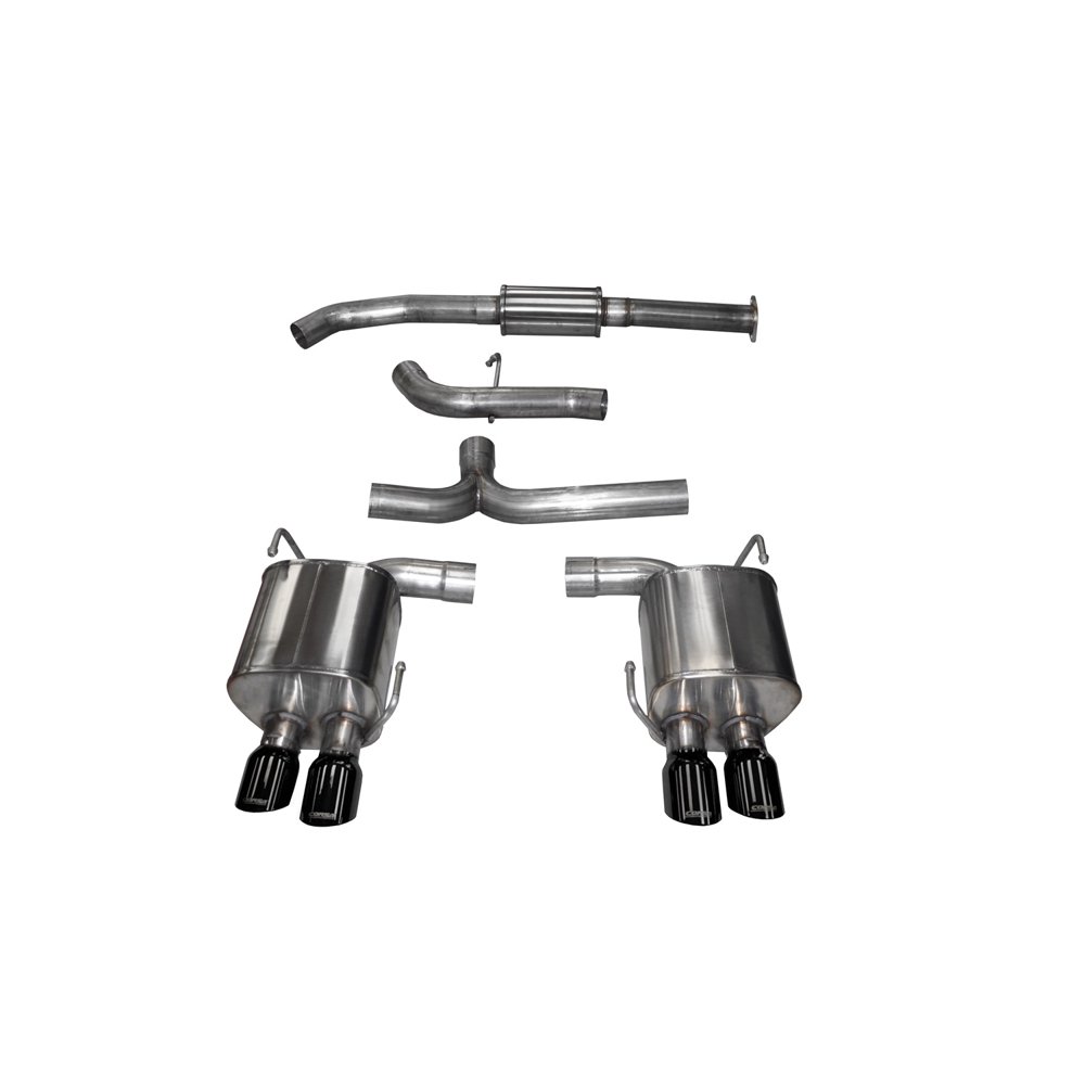 Corsa Performance 14857BLK Sport CatBack Exhaust System; Dual Rear