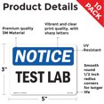thumbnail image 2 of Test Lab OSHA Notice Vinyl Decal Label 5 Inch x 3.5 Inch - 10 Pack, 2 of 6