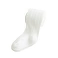 thumbnail image 2 of NAISIBABY Toddler Girls Tights, Stretch Cotton Thickening School Uniform Dance Leggings Pantyhose White 4-6T, 2 of 3
