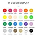 thumbnail image 4 of LIANXUE Multiple Color Acrylic Paint Markers 24Pcs for 3D Print Hobbyists Easy Washing, 4 of 11