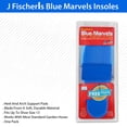 thumbnail image 5 of Plantillas J Fischers Blue Marvels Almohadillas de soporte para talón y arco Material suave y duradero One Pack, 5 of 5