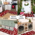 thumbnail image 3 of Buffalo Plaid Christmas Kitchen Rugs and Mats Set of 2, Christmas Snowman Winter New Year Holiday Party Low-Profile Floor Mat Merry Christmas Decorations for Kitchen Home- 17"x47"+17"x30", 3 of 8