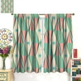 thumbnail image 3 of Mid-Century Curtains, Vintage Bohemian Modern Mid-Century 50s and 60s Print, Bedroom Living Room Blackout Noise Reduction Curtains42X54 Inch, 3 of 6