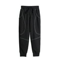 thumbnail image 3 of TOOYOU Boys Pants Toddler Active Jogger Sweatpants Kids Casual Athletic Pocket Pull On Pants Size 5-6 Years , Black, 3 of 6